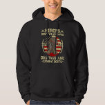 Heroes Don't Wear Capes They Wear Dog Tags Men Vet Hoodie