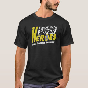 Heroes Eating Disorders Awareness Supporter Ribbon T-Shirt
