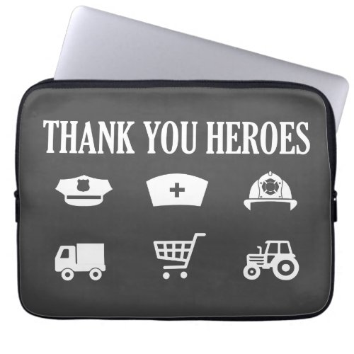 Heroes  Frontliners  Thank You Laptop Sleeve