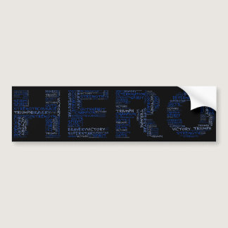 Heroes in the Fight Against Cancer (Blue Text) Bumper Sticker