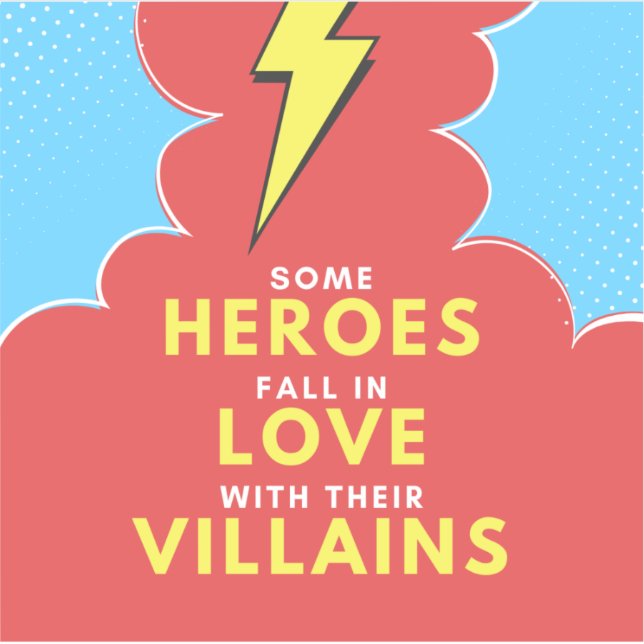 Heroes Love Villains - Lightning Sticker (Front)