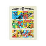 Heroes of the DC™ Universe Metal Print