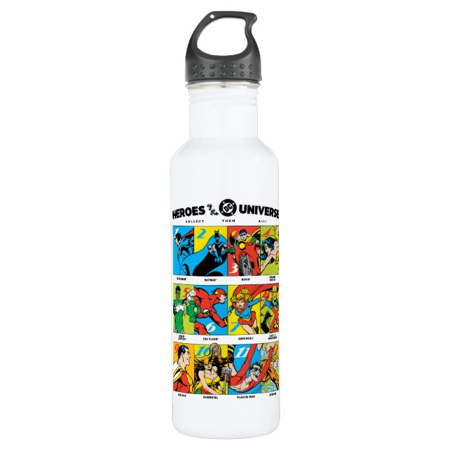 Heroes of the DC™ Universe Stainless Steel Water Bottle (Front)