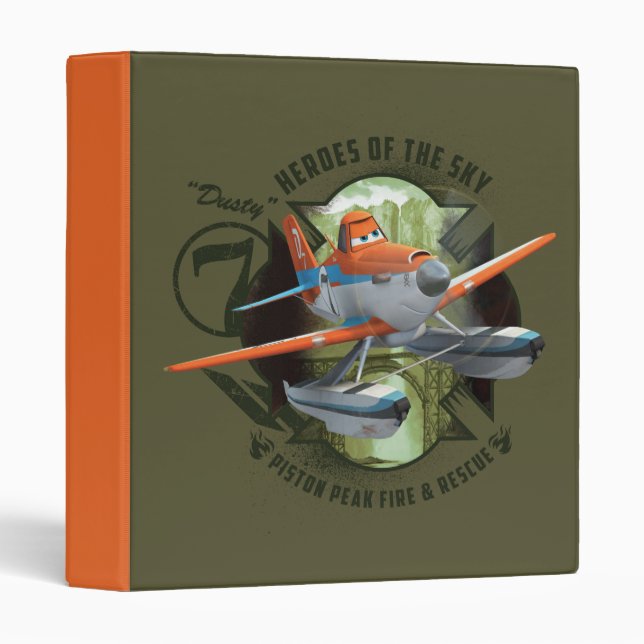 Heroes Of The Sky - Dusty 3 Ring Binder (Front/Spine)