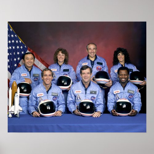 Heroes Of The Space Shuttle Challenger Disaster Poster