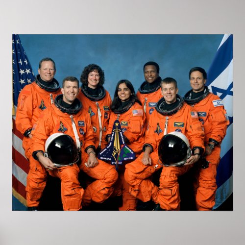 Heroes Of The Space Shuttle Columbia Disaster Poster