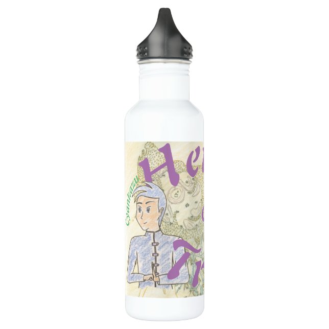 Heroes of Trino (ft. Cyankazu & Magus) Stainless Steel Water Bottle (Left)