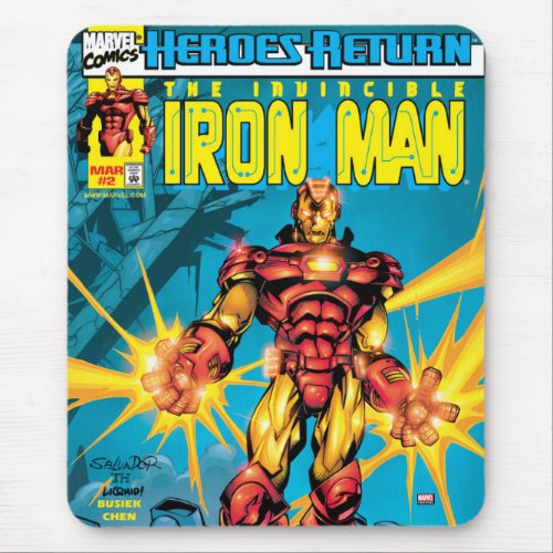 Heroes Return 2 Iron Man Comic Cover Mouse Pad