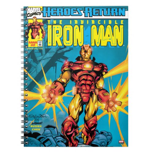 Heroes Return 2 Iron Man Comic Cover Notebook