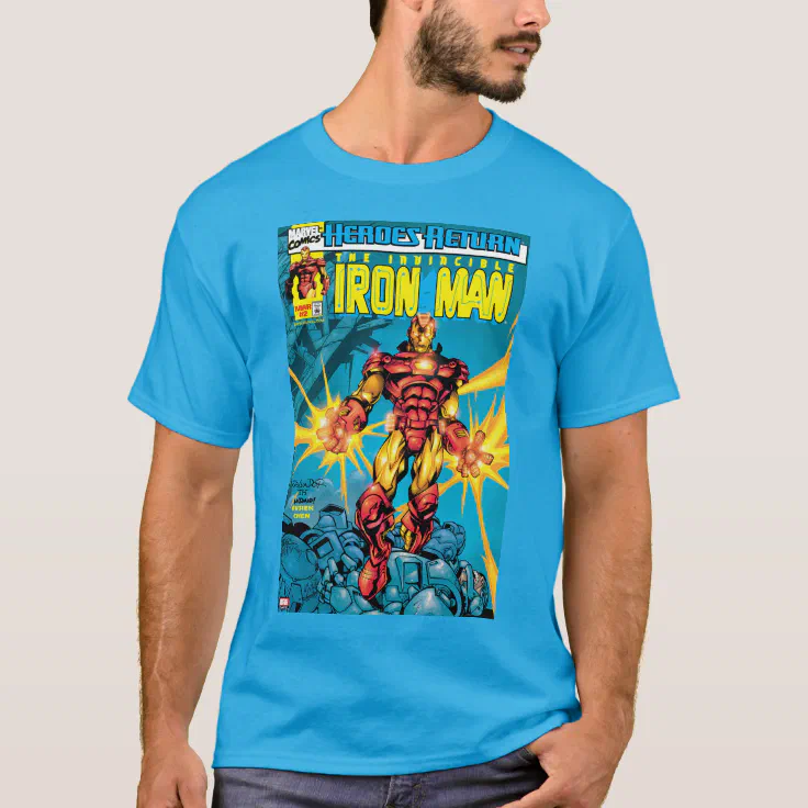 Heroes Return #2 Iron Man Comic Cover T-Shirt | Zazzle