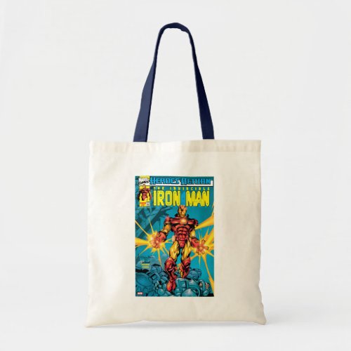 Heroes Return 2 Iron Man Comic Cover Tote Bag