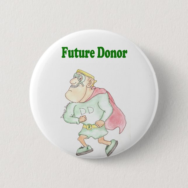 heroguy pinback button (Front)