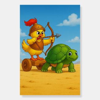 Heroic Chick – Fantasy Cartoon Poster