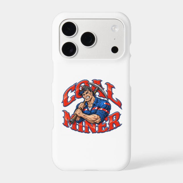 HEROIC COAL MINER IPHONE CASE (Back)