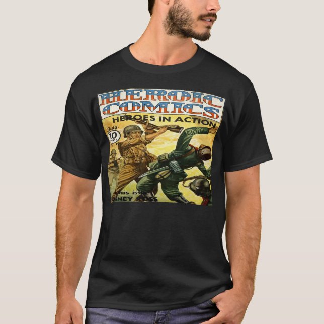 Heroic Comics Classic Comic Book Cover T-Shirt (Front)