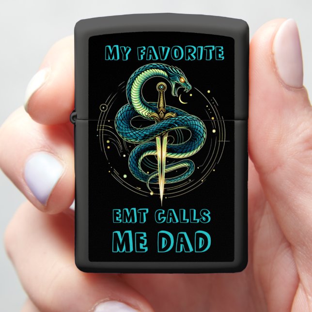 Heroic EMT Dad Lighter with Snake (In Hand)