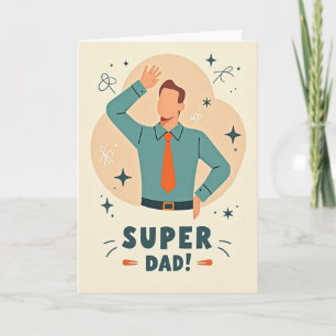 Heroic Fathers Day Salute Card