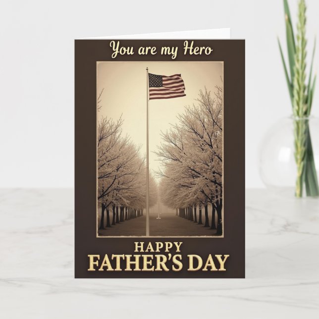 Heroic Fathers Day Vista Card (Front)