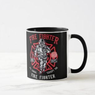 Heroic Firefighter Mug: Honoring our Heroes Mug