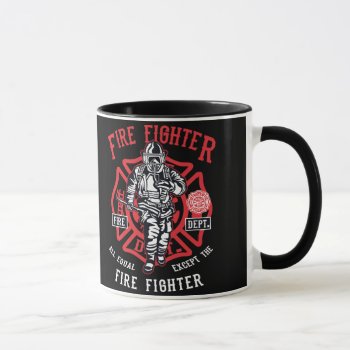 Heroic Firefighter Mug: Honoring Our Heroes Mug by robby1982 at Zazzle