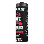 Heroic Firefighter: My Man Protects Mine Thermal Tumbler