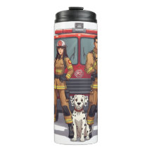 Heroic Firefighters Anime Thermal Tumbler