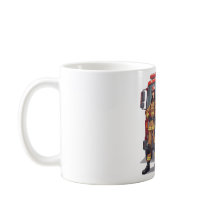 Heroic Firefighters & Dalmatian Anime Coffee Mug