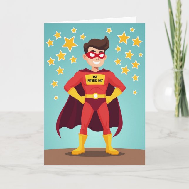 Heroic First Fathers Day Card (Front)