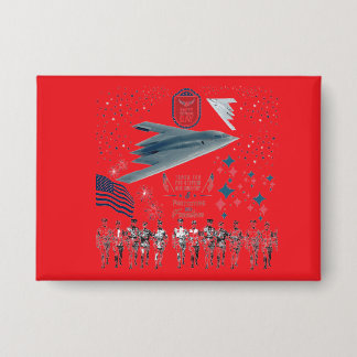 Heroic Hearts Tribute bright red Button