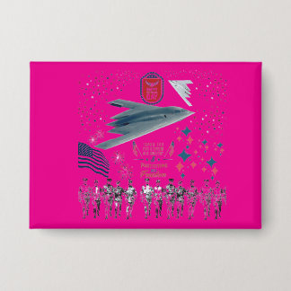 Heroic Hearts Tribute hot pink Button