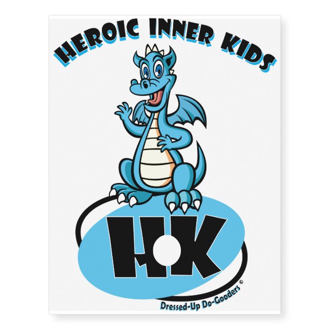 Heroic Inner Kids Temporary Tattoos (Front)