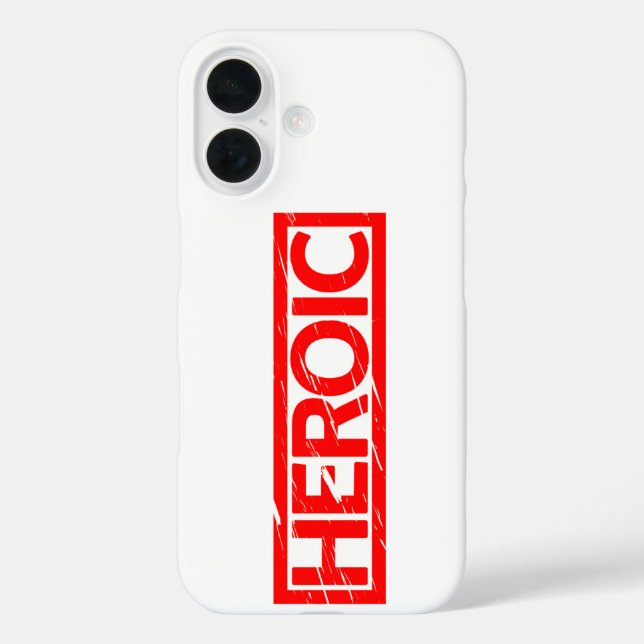 Heroic Stamp Case-Mate iPhone Case (Back)