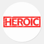 Heroic Stamp Classic Round Sticker