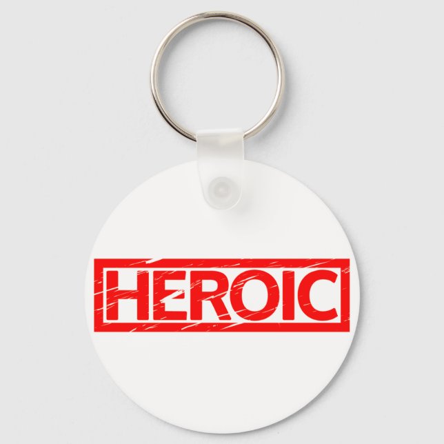 Heroic Stamp Keychain (Front)