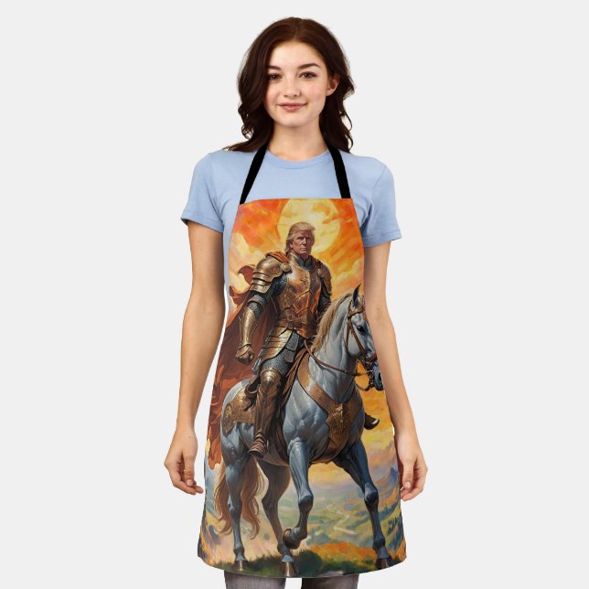 Heroic Trump Warrior in Golden Armor Apron (Worn)
