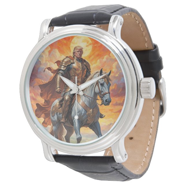 Heroic Trump Warrior in Golden Armor Watch (Angled)