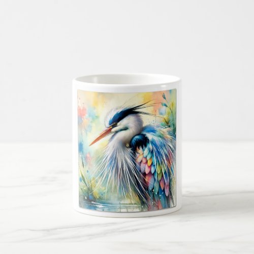 Heron 170624AREF113 _ Watercolor Coffee Mug