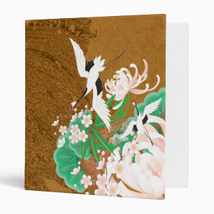 Heron and Dahlia - Japanese Design Binder