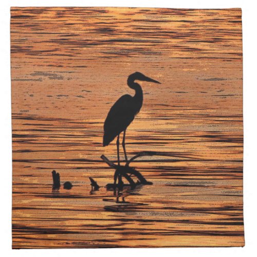 Heron at Sunset Napkins