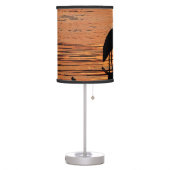 Heron at Sunset Table Lamp (Left)