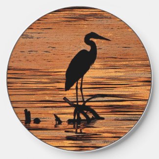 Heron at Sunset Wireless Charger