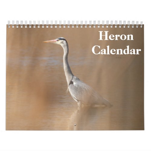 Heron Bird 2024 Calendar