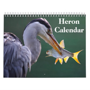 Heron Bird 2027 Calendar