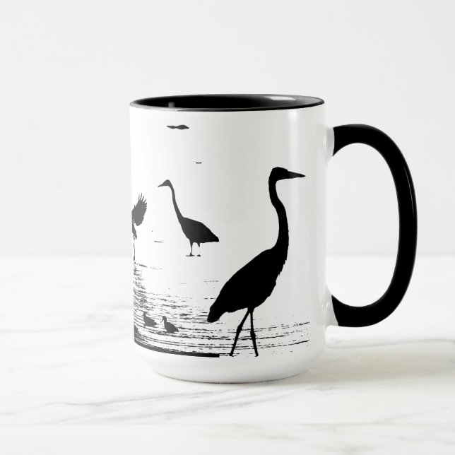 Heron Bird Wildlife Animals Wetlands Mug (Right)