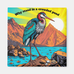 Heron by the Water Magnet