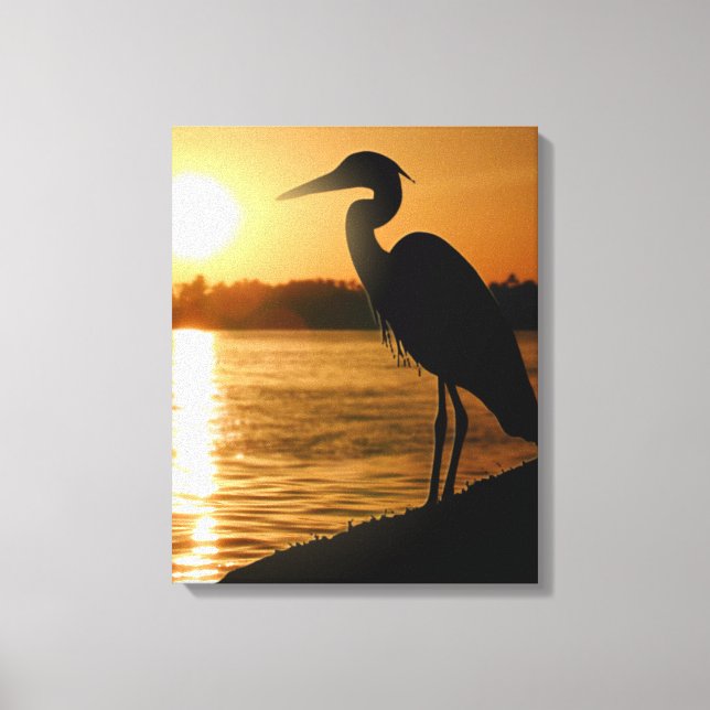 Heron Canvas Print (Front)