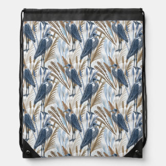 Heron Drawstring Bag