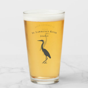 Heron Egret silhouette coastal wetlands bird Glass
