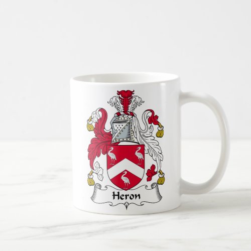 Heron Family Crest Coffee Mug