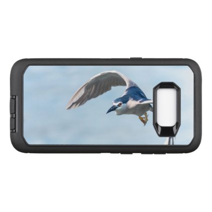 Heron in flight OtterBox defender samsung galaxy s8+ case